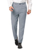 Solid Color Flat Front Skinny Business Dress Pants