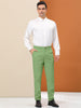 Solid Color Flat Front Skinny Business Dress Pants