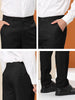 Solid Color Flat Front Skinny Business Dress Pants