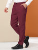 Solid Color Flat Front Skinny Business Dress Pants