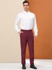 Solid Color Flat Front Skinny Business Dress Pants