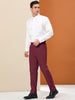Solid Color Flat Front Skinny Business Dress Pants