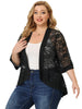 H Line Summer 3/4 Sleeve High Low Cardigan