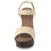Perphy Platform Slingback High Heel Chunky Heels Sandals