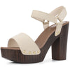 Perphy Platform Slingback High Heel Chunky Heels Sandals