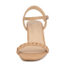 Perphy Slingback Woven Buckle Chunky Heels Sandals