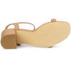 Perphy Slingback Woven Buckle Chunky Heels Sandals