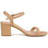Perphy Slingback Woven Buckle Chunky Heels Sandals