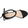 Perphy Open Toe Strappy Lace Up Chunky Heel Sandals