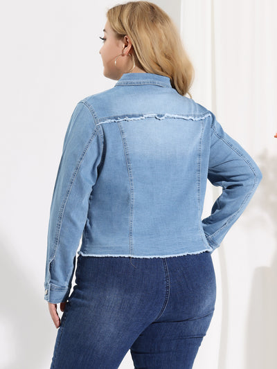 Women's Classic Plus Size Denim Jacket