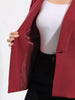 Women Plus Size 3/4 Sleeves Shawl Collar Blazer