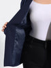 Women Plus Size 3/4 Sleeves Shawl Collar Blazer