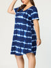 Relax Fit Knit V Neck Short Sleeve Dress