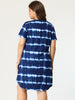 Relax Fit Knit V Neck Short Sleeve Dress