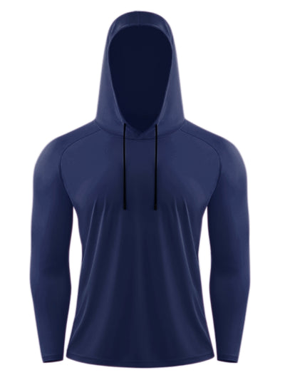 Long Sleeve Solid Lightweight Sport Pullover Hoodies
