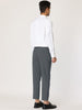 Flat Front Solid Color Crop Ankle-Length Dress Pants