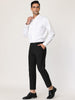 Flat Front Solid Color Crop Ankle-Length Dress Pants