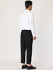 Flat Front Solid Color Crop Ankle-Length Dress Pants