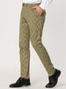 Smart Casual Plaid Flat Front Business Check Pants