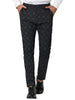 Smart Casual Plaid Flat Front Business Check Pants