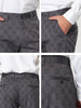 Smart Casual Plaid Flat Front Business Check Pants