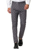 Smart Casual Plaid Flat Front Business Check Pants