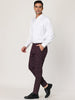 Smart Casual Plaid Flat Front Business Check Pants