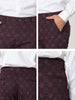 Smart Casual Plaid Flat Front Business Check Pants