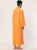 Cotton Sleep Shirt V-Neck Plain Side Split Long Gown