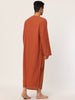 Cotton Solid Color Sleep Shirt Side Split Long Gown