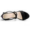 Perphy Cross Strap Open Toe Chunky Heels Sandals