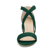 Perphy Cross Strap Open Toe Chunky Heels Sandals