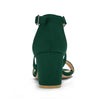 Perphy Cross Strap Open Toe Chunky Heels Sandals