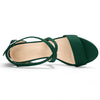 Perphy Cross Strap Open Toe Chunky Heels Sandals