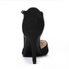 Perphy Round Toe Mary Jane Stiletto Heel T-Strap Pumps