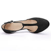 Perphy Round Toe Mary Jane Stiletto Heel T-Strap Pumps
