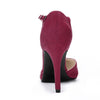 Perphy Round Toe Mary Jane Stiletto Heel T-Strap Pumps