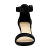 Perphy Open Toe Ankle Strap Chunky High Heels Sandals
