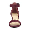 Perphy Open Toe Ankle Strap Chunky High Heels Sandals