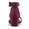 Perphy Open Toe Ankle Strap Chunky High Heels Sandals
