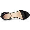 Perphy Ankle Strap Open Toe Chunky High Heels Sandals