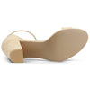 Perphy Ankle Strap Open Toe Chunky High Heels Sandals