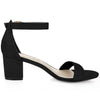 Perphy Ankle Strap Open Toe Block Heels Sandals