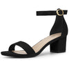 Perphy Ankle Strap Open Toe Block Heels Sandals