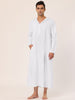 Solid Long Sleeve Hooded Loungewear Nightdress