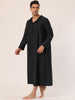 Solid Long Sleeve Hooded Loungewear Nightdress