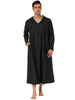 Solid Long Sleeve Hooded Loungewear Nightdress
