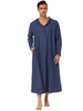 Solid Long Sleeve Hooded Loungewear Nightdress