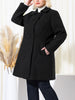 Knit X Line Peaked Lapel Long Sleeve Coat