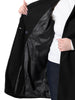 Knit X Line Peaked Lapel Long Sleeve Coat